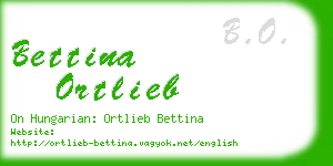 bettina ortlieb business card